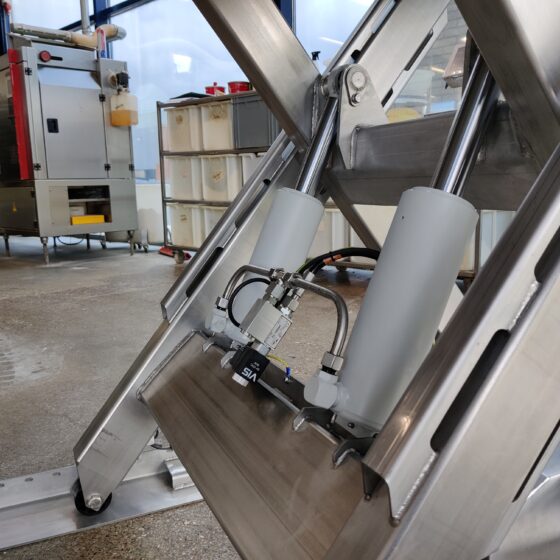 INOX Heftafel in gebruik