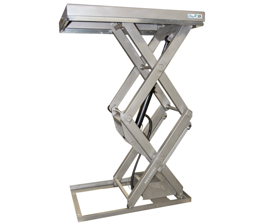 Dubbelschaars RVS Heftafel